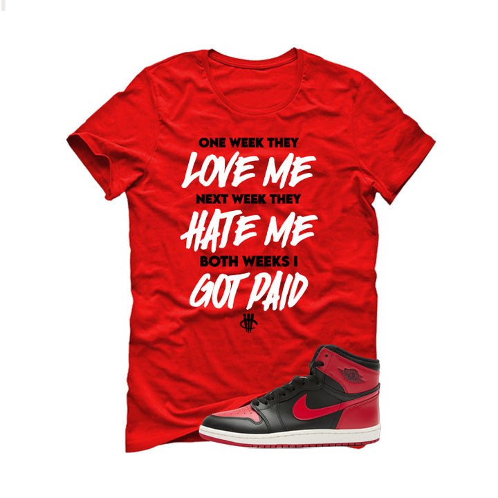 Air Jordan 1 High ’85 Bred Red T-Shirt (Paid)| illcurrency