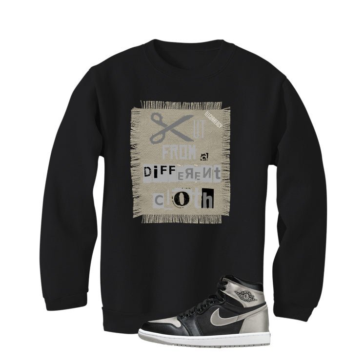 Air Jordan 1 High OG WMNS Satin Shadow Black T-Shirt (Cut from a different cloth)| illcurrency