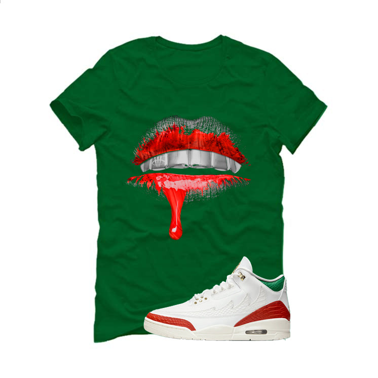 Air Jordan 3 Mexico El Vuelo Matching T-Shirt, Sweatshirts & Hoodies Pine Green T-Shirt (Lips)| illcurrency
