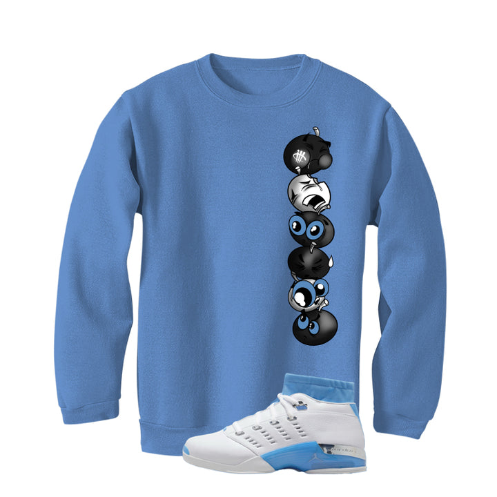 Air Jordan 17 Low University Blue Carolina Blue T-Shirt (Cherry Stack)| illcurrency