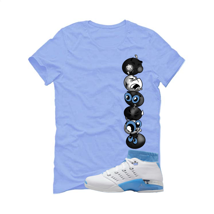 Air Jordan 17 Low University Blue Carolina Blue T-Shirt (Cherry Stack)| illcurrency