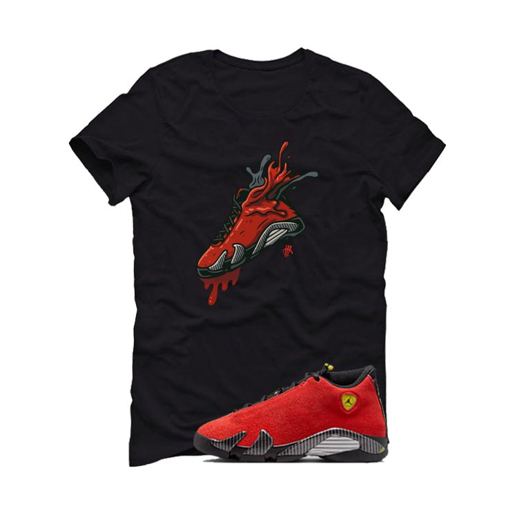 Air Jordan 14 Ferrari Black T-Shirt (Splash Shoe)| illcurrency