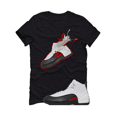 Air Jordan 12 “Red Taxi” | illcurrency Black T-Shirt (SPLASH 12)