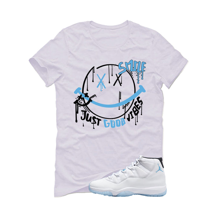 Air Jordan 11 Legend Blue White T-Shirt (Smile)| illcurrency