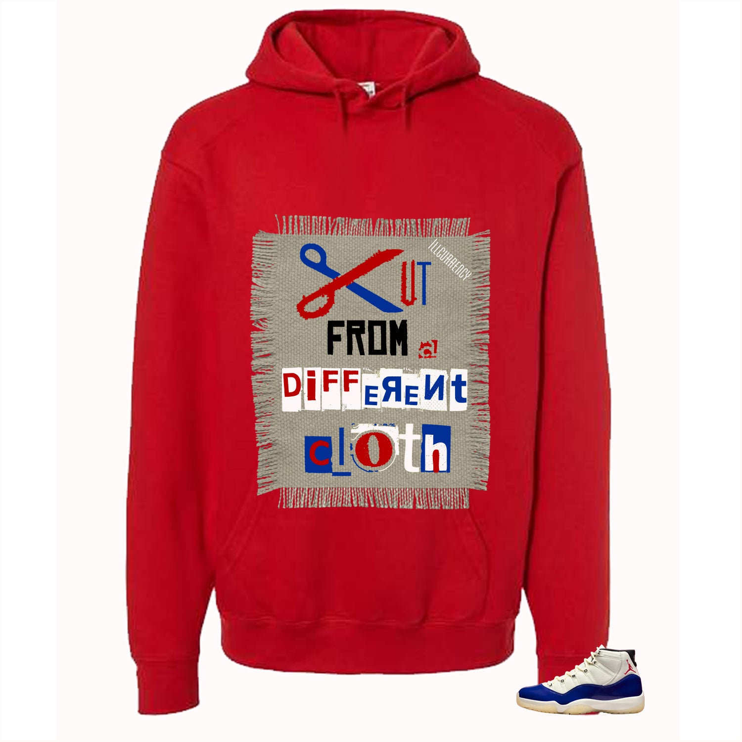 Air Jordan 11 Rare Air Matching T-Shirt, Sweatshirts & Hoodies Red T-Shirt (Cut from a different cloth)| illcurrency