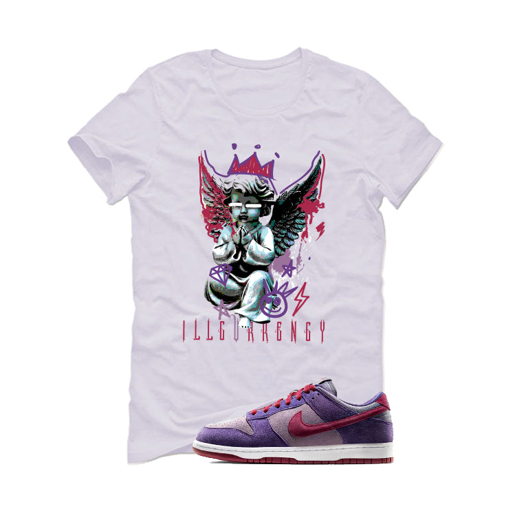 Nike Dunk Low “Plum” | illcurrency White T-Shirt (Graffiti Angel)