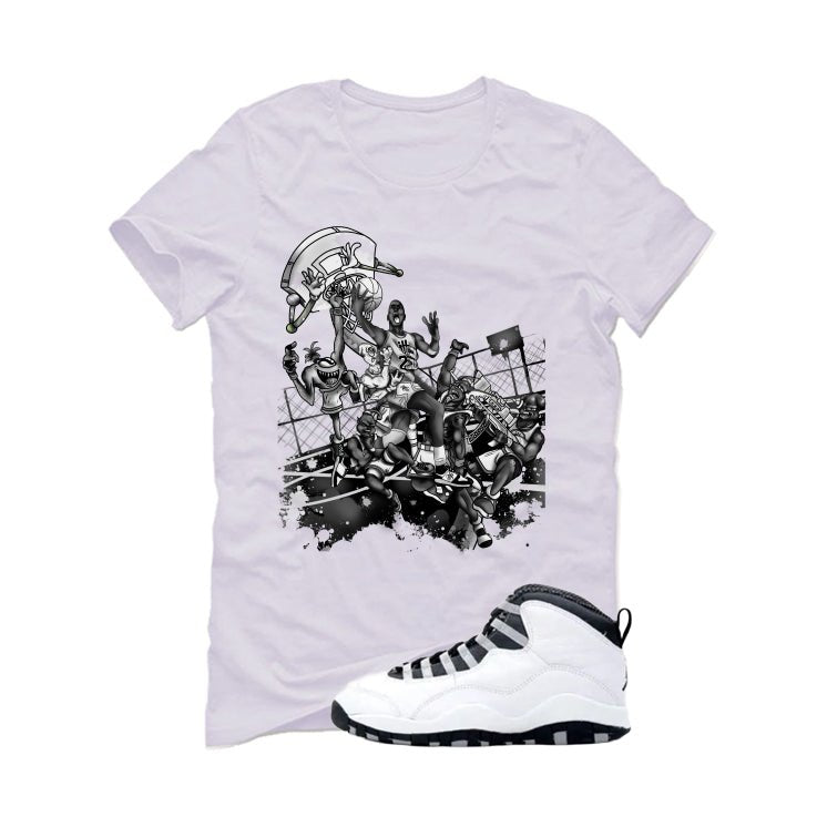Air Jordan 10 OG Steel White T-Shirt (Alien Attack)| illcurrency