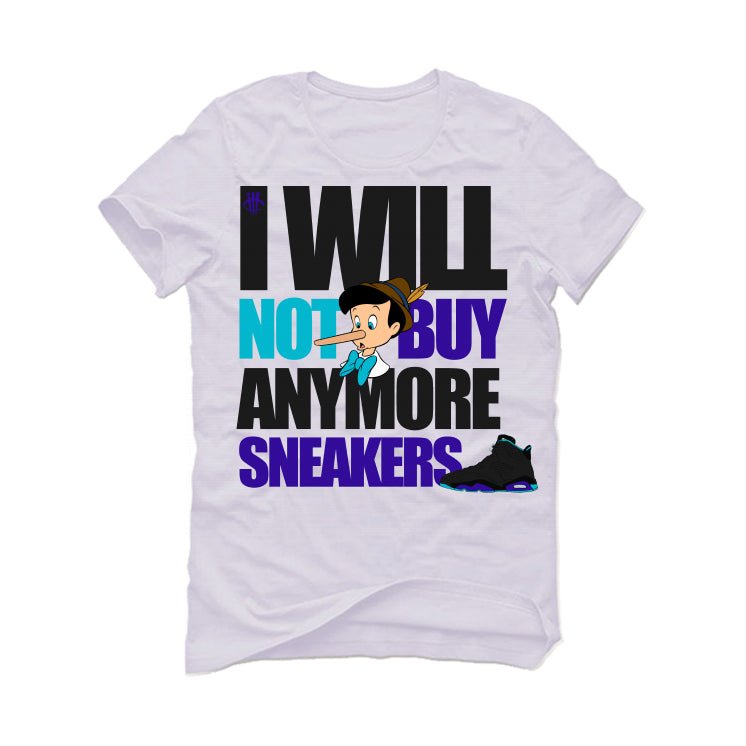 Air Jordan 6 Retro Aqua - White T-Shirt (I WILL NOT BUY ANYMORE SNEAKERS)