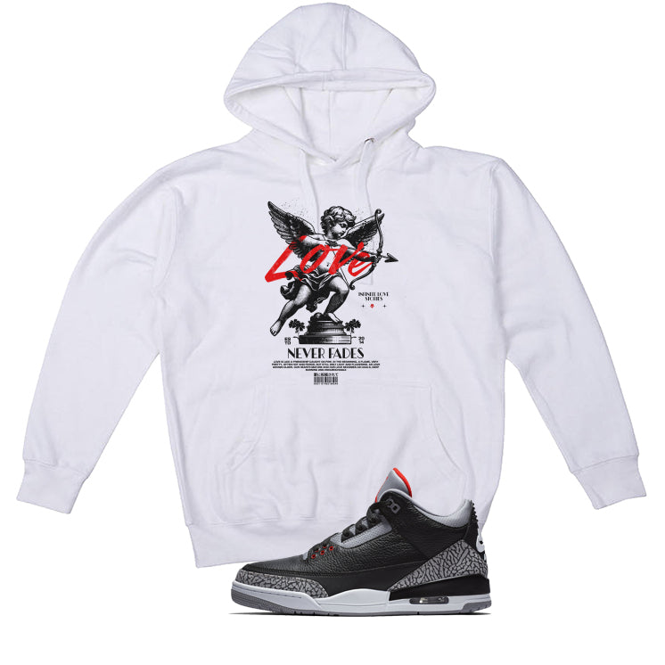 Air Jordan 3 Black Cement White T-Shirt (Love Never Fades)| illcurrency