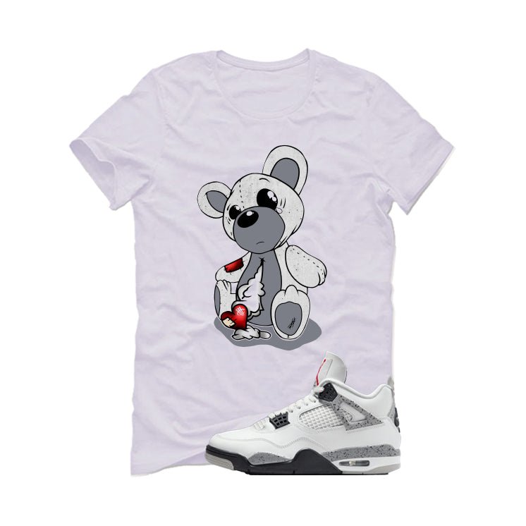 Air Jordan 4 White Cement White T-Shirt (Big Teddy)| illcurrency