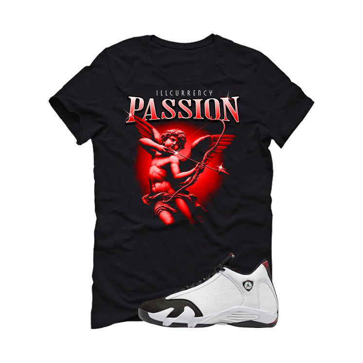 Air Jordan 14 Black Toe Black T-Shirt (Passion)| illcurrency