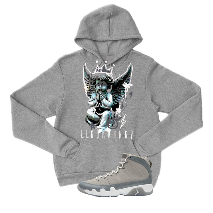 Air Jordan 9 Cool Grey Grey T-Shirt (Graffiti Angel)| illcurrency