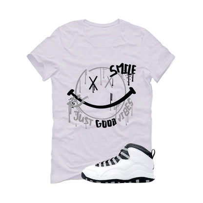 Air Jordan 10 OG Steel White T-Shirt (Smile)| illcurrency