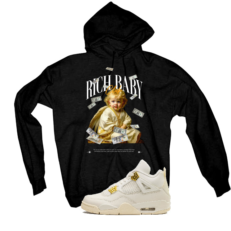 Air Jordan 4 WMNS “Metallic Gold” | illcurrency Black T-Shirt (rich baby club)