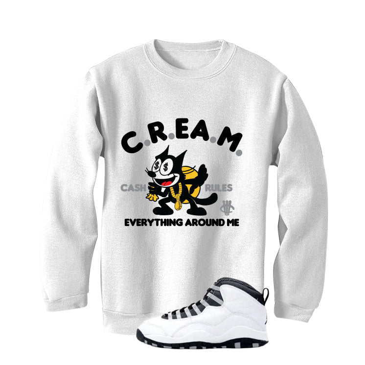 Air Jordan 10 OG Steel White T-Shirt (Cream)| illcurrency