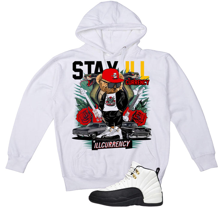 Air Jordan 12 Taxi Matching T-Shirt, Sweatshirts & Hoodies White T-Shirt (Stay ill Bear)| illcurrency
