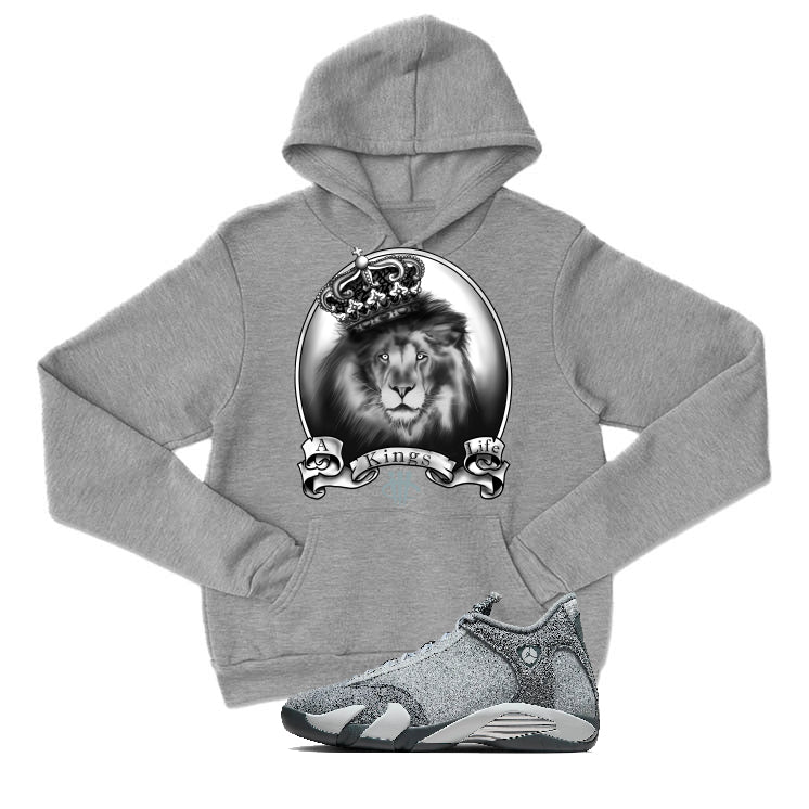 Air Jordan 14 “Flint Grey” | illcurrency Grey T-Shirt (A Kings Life)