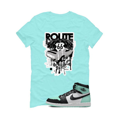 Air Jordan 1 High OG “Green Glow” | illcurrency Mint Green T-Shirt (Route 66 Vintage car)