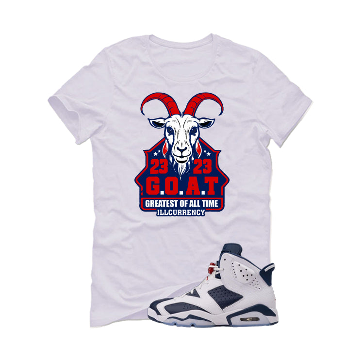 Air Jordan 6 Olympic White T-Shirt (Greatest of all time)| illcurrency