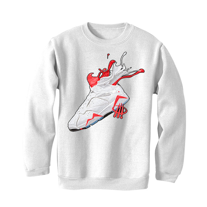 Air Jordan 7 "White Infrared" White T-Shirt (SPLASH)