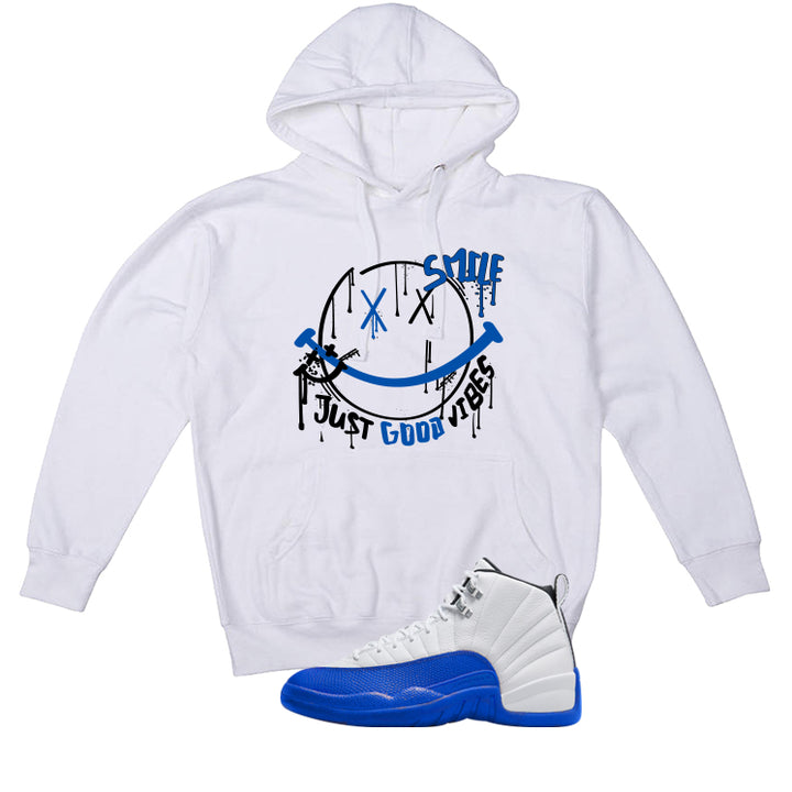 Air Jordan 12 Blueberry White T-Shirt (Smile)| illcurrency