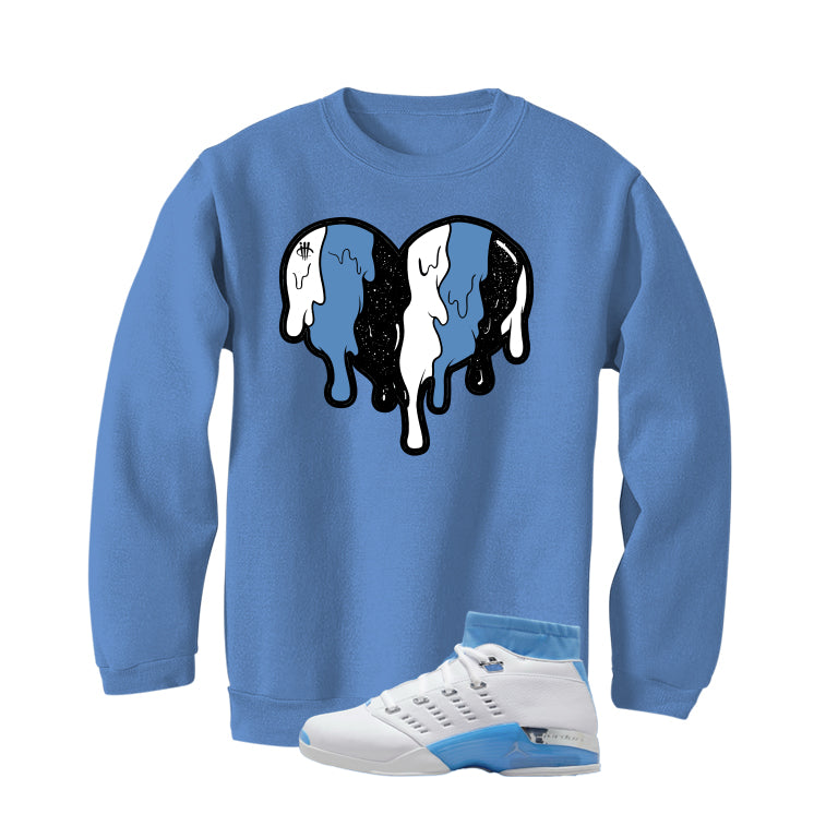 Air Jordan 17 Low University Blue Carolina Blue T-Shirt (Heart)| illcurrency