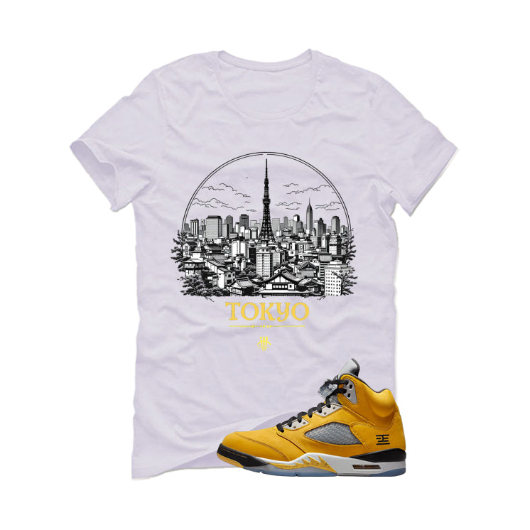 Air Jordan 5 Tokyo Matching T-Shirt, Sweatshirts & Hoodies White T-Shirt (Tokyo)| illcurrency
