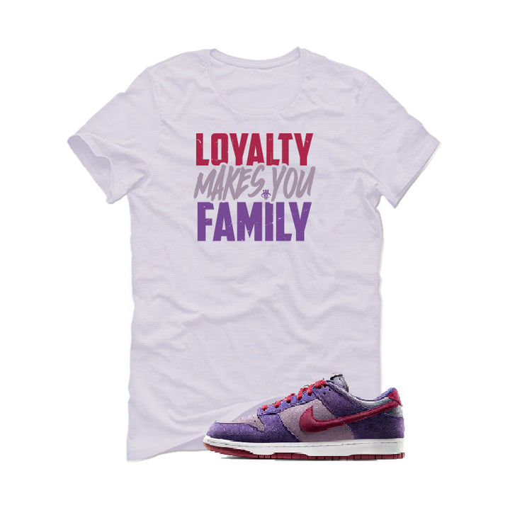 Nike Dunk Low “Plum” | illcurrency White T-Shirt (Loyalty)