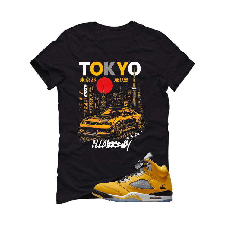 Air Jordan 5 Tokyo Matching T-Shirt, Sweatshirts & Hoodies Black T-Shirt (Tokyo Drift)| illcurrency