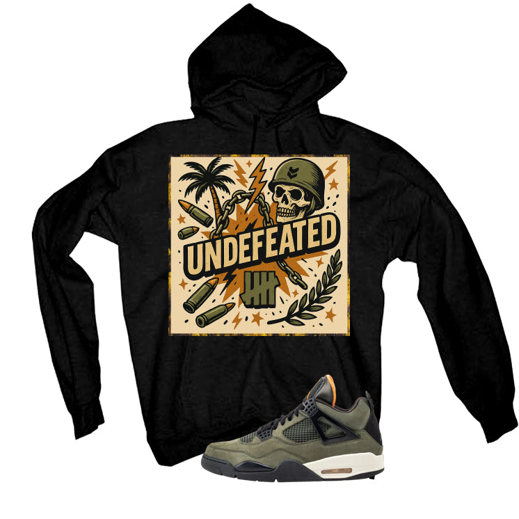Undefeated x Air Jordan 4 Black T-Shirt (Militia)| illcurrency