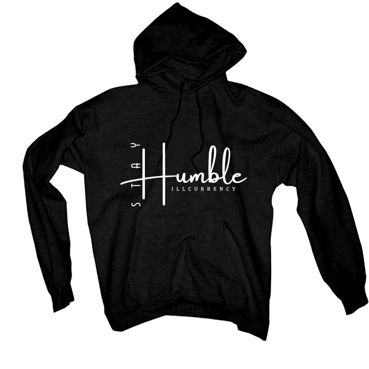 Air Jordan 4 Black Cat Matching T-Shirt, Sweatshirts & Hoodies Black T-Shirt (Stay Humble)| illcurrency