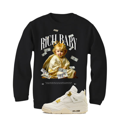 Air Jordan 4 WMNS “Metallic Gold” | illcurrency Black T-Shirt (rich baby club)