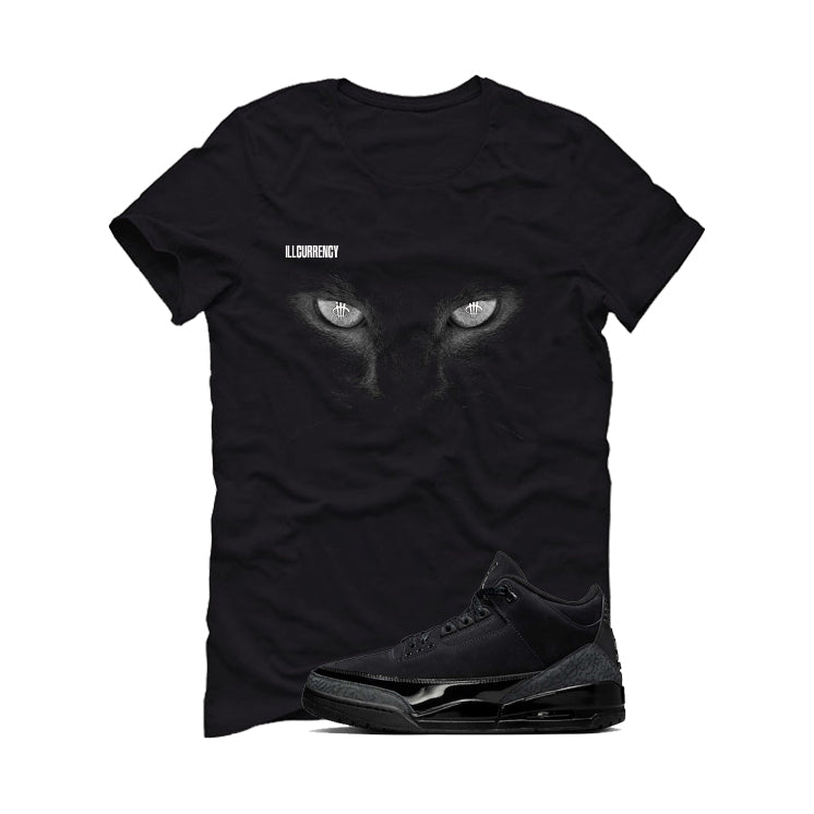 Air Jordan 3 Black Cat Black T-Shirt (Black Cat)| illcurrency