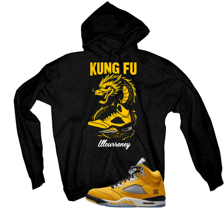 Air Jordan 5 Tokyo Matching T-Shirt, Sweatshirts & Hoodies Black T-Shirt (Kung Fu)| illcurrency
