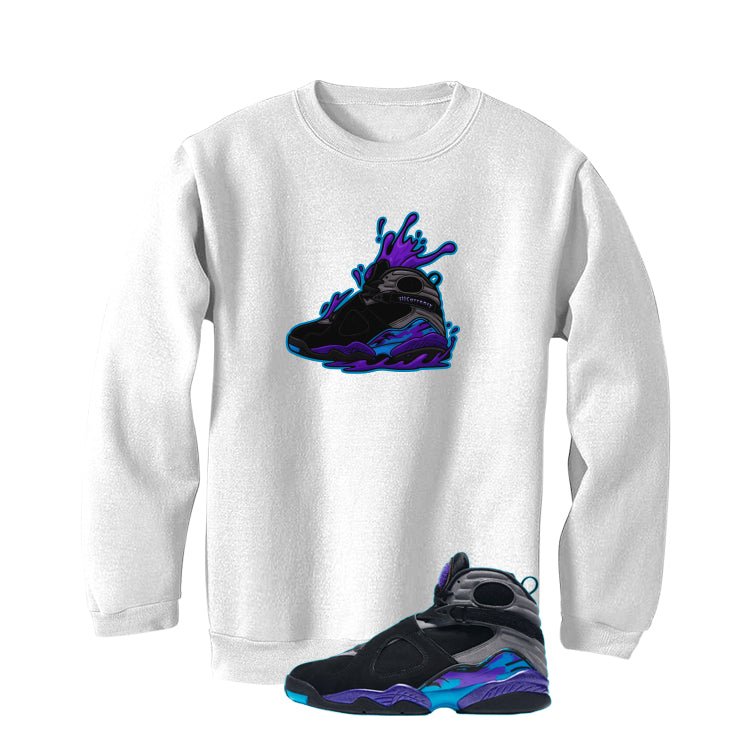 Air Jordan 8 OG Aqua White T-Shirt (Splash 8)| illcurrency