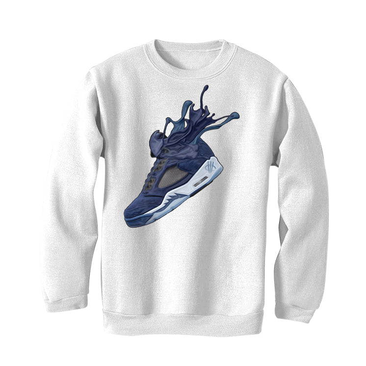 Air Jordan 5 “Georgetown” | illcurrency White T-Shirt (SPLASH)