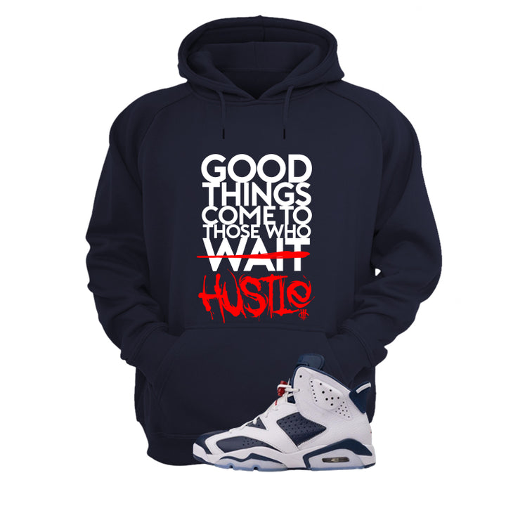 Air Jordan 6 Olympic  | illcrrency Navy Blue T-Shirt (Good Things)| illcurrency