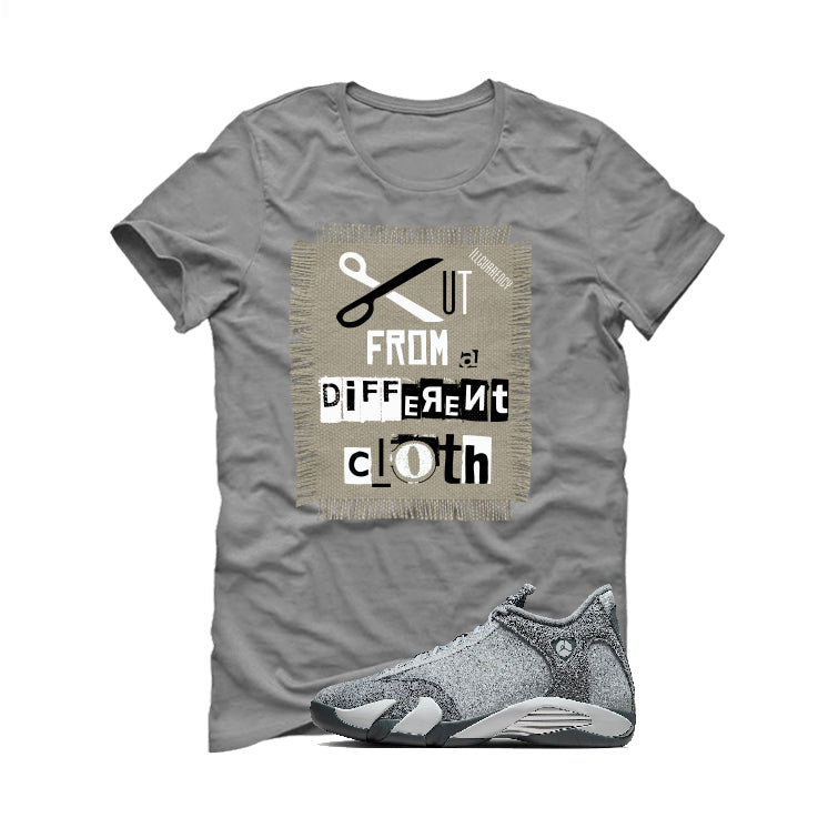Air Jordan 14 “Flint Grey” | illcurrency Grey T-Shirt (Cut from a different cloth)