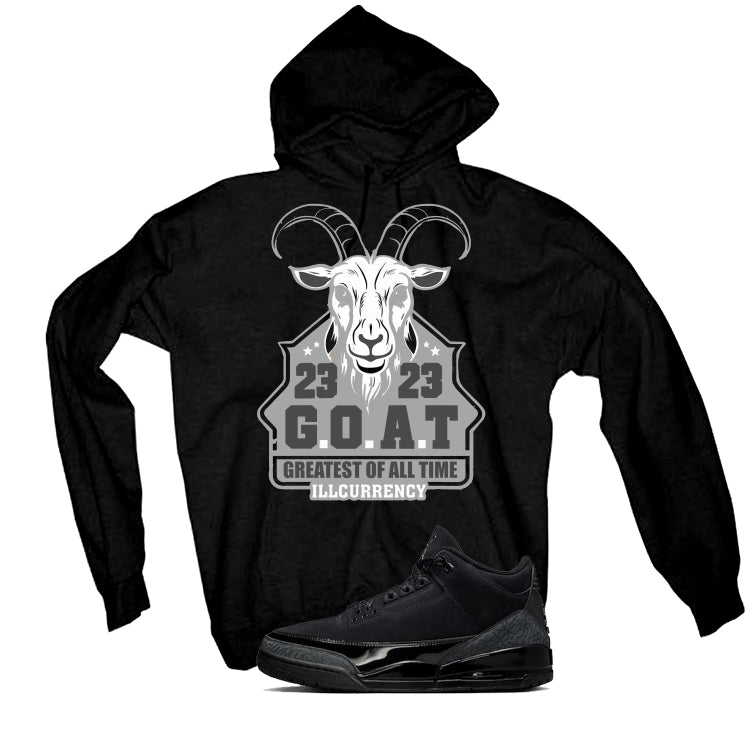 Air Jordan 3 Black Cat Black T-Shirt (GOAT 23)| illcurrency