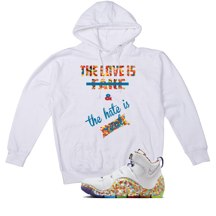 Nike LeBron 4 "Fruity Pebbles" | illcurrency White T-Shirt (Love is Fake)
