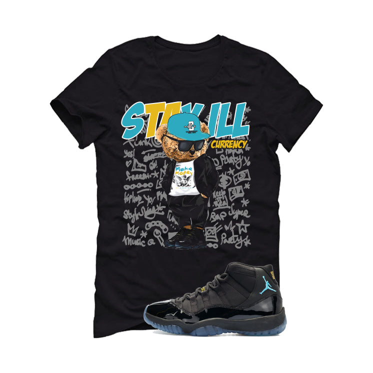 Air Jordan 11 Gamma Blue Matching T-Shirt, Sweatshirts & Hoodies Black T-Shirt (Stay ill Bear)| illcurrency