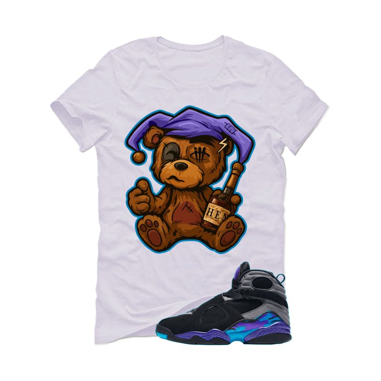 Air Jordan 8 OG Aqua White T-Shirt (Henny Teddy)| illcurrency