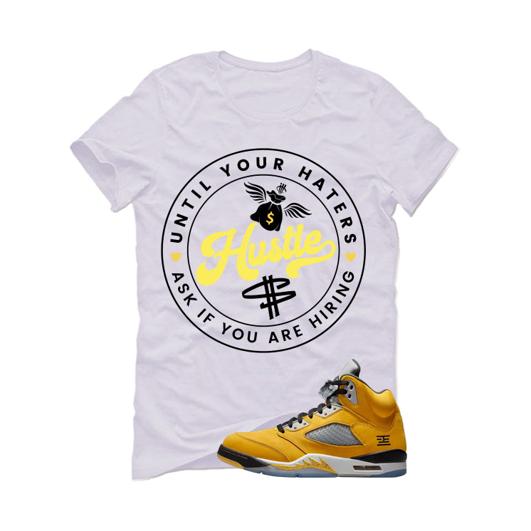 Air Jordan 5 Tokyo Matching T-Shirt, Sweatshirts & Hoodies White T-Shirt (Haters Catch Up)| illcurrency