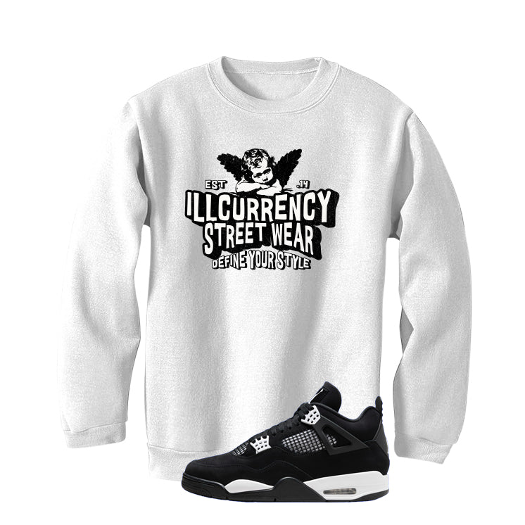 Air Jordan 4 White Thunder White T-Shirt (ILLCURRENCY STREETWEAR)| illcurrency