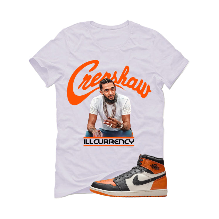 Air Jordan 1 High OG Shattered Backboard White T-Shirt (Crenshaw)| illcurrency