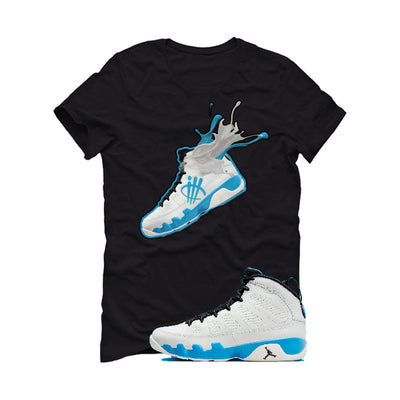 Air Jordan 9 “Powder Blue” | illcurrency Black T-Shirt (SPLASH 9)