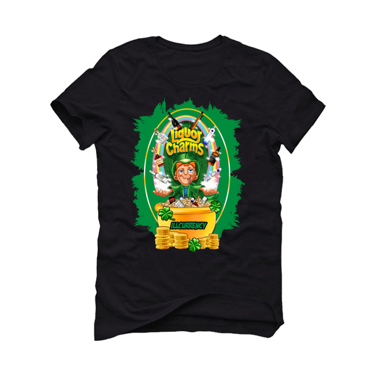 Air Jordan 5 WMNS “Lucky Green” | illcurrency Black T-Shirt (Liquor Charms)