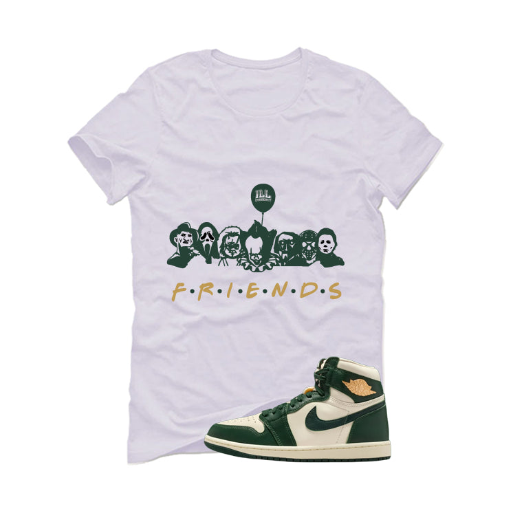 Air Jordan 1 High OG WMNS Fir Matching T-Shirt, Sweatshirts & Hoodies White T-Shirt (Friends)| illcurrency