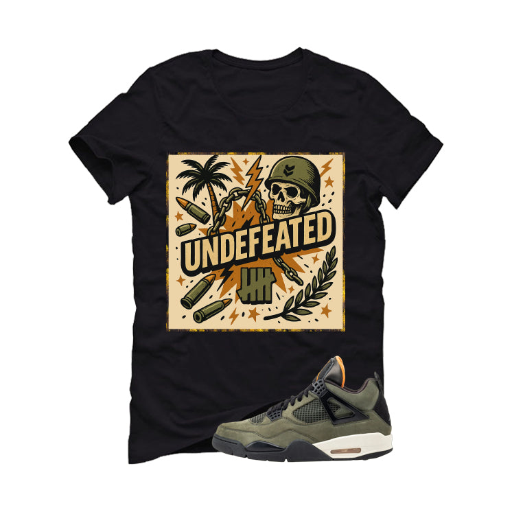 Undefeated x Air Jordan 4 Black T-Shirt (Militia)| illcurrency