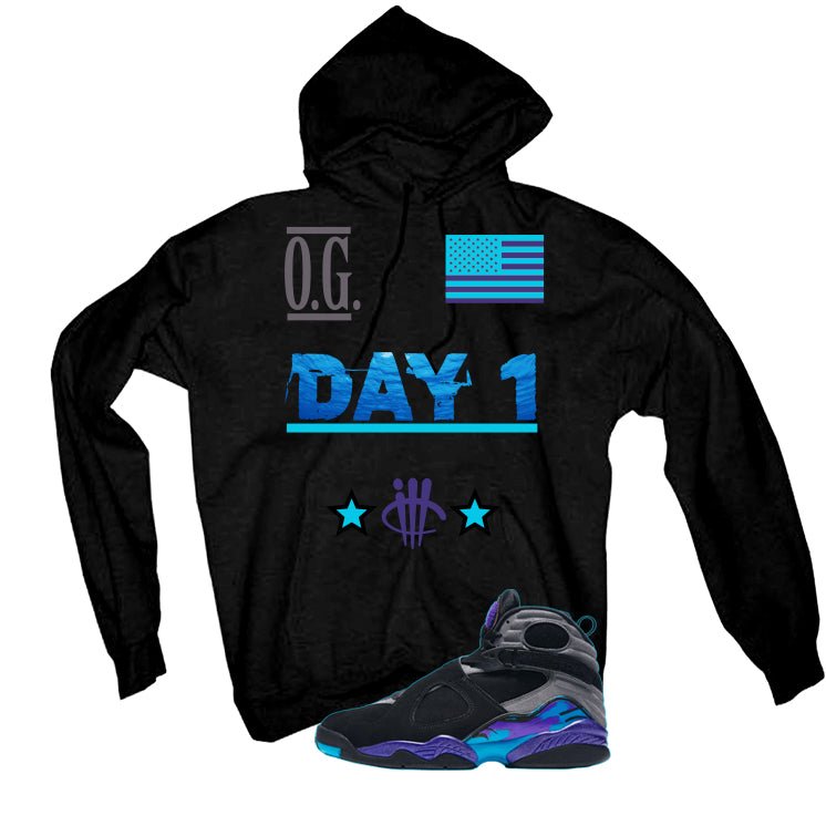 Air Jordan 8 OG Aqua Black T-Shirt (OG Day 1)| illcurrency